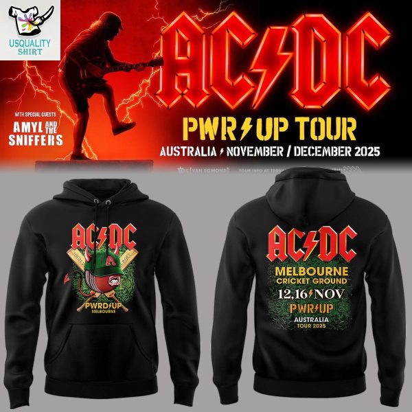 ACDC PWR Up Melbourne Australia Tour Hoodie T-Shirt
