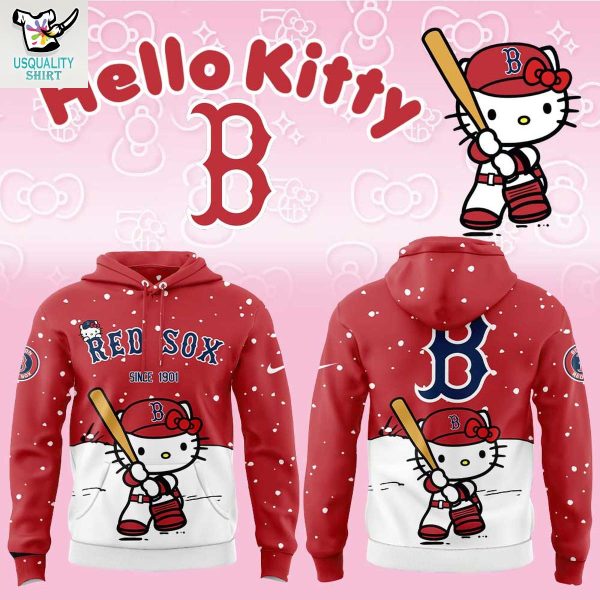 Boston Red Sox x Hello Kitty XMas Hoodie T-Shirt