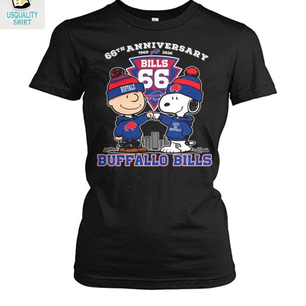 Buffalo Bills x Snoopy Peanuts 66th Anniversary 2026 T Shirt