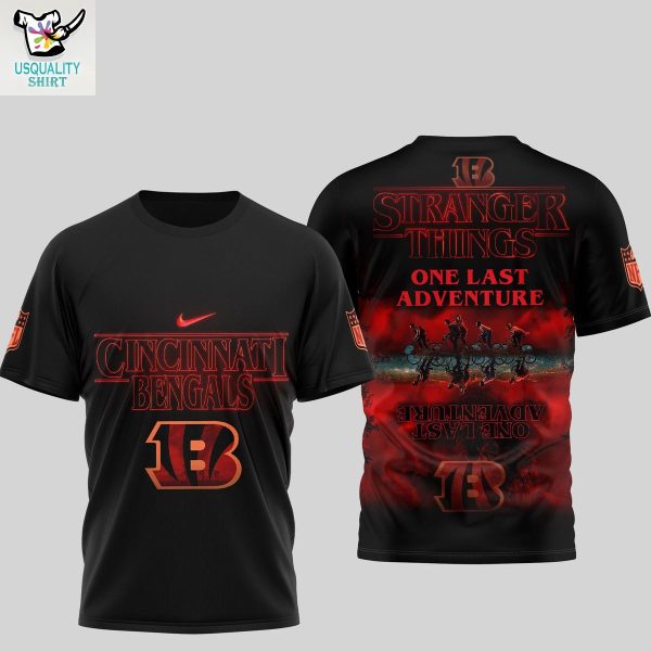 Cincinnati Bengals x Stranger Things One Last Adventure Shirt