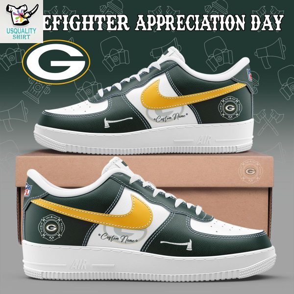 Green Bay Packers Firefighter Application Day Air Force 1 Shoes