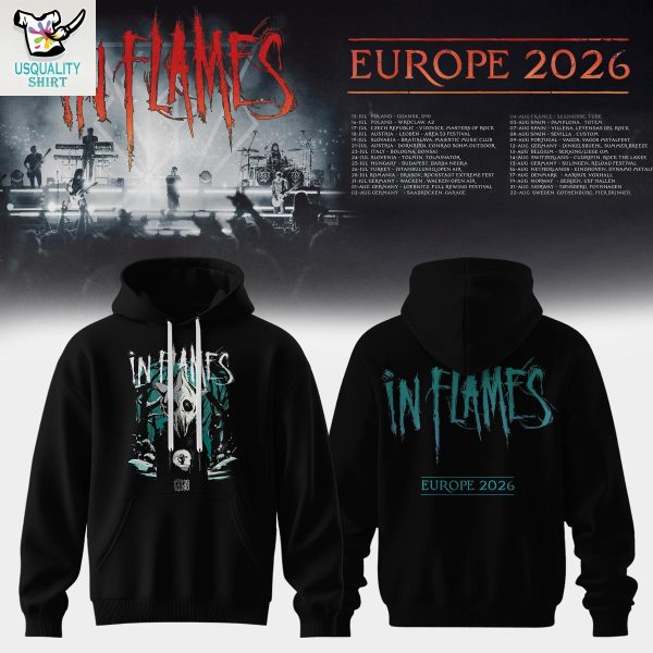 In Flames Euro Tour 2026 Hoodie T Shirt