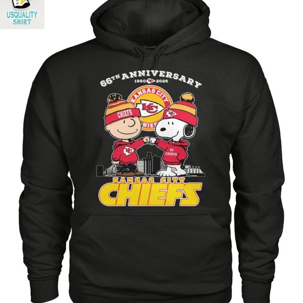 Kansas City Chiefs x Snoopy Peanuts 66th Anniversary 2026 T Shirt