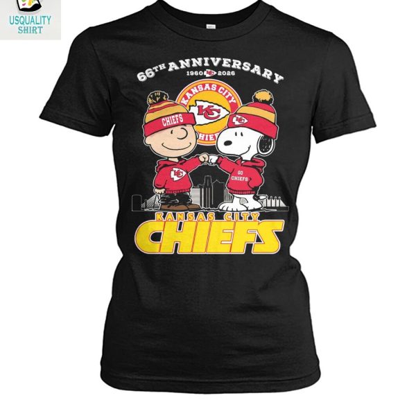 Kansas City Chiefs x Snoopy Peanuts 66th Anniversary 2026 T Shirt