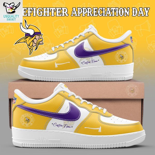Minnesota Vikings Firefighter Application Day Air Force 1 Shoes