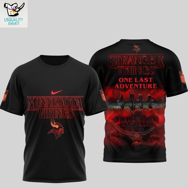 Minnesota Vikings x Stranger Things One Last Adventure Shirt