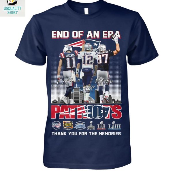 New England Patriots End Of An Era Brady Gronkowski T Shirt