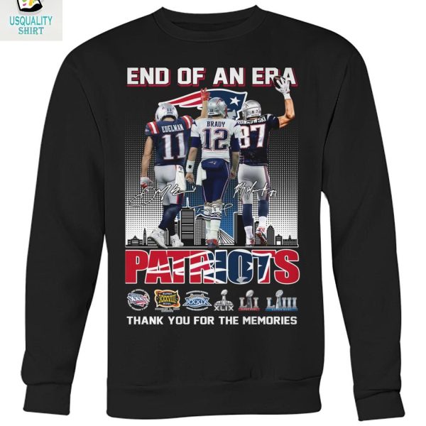 New England Patriots End Of An Era Brady Gronkowski T Shirt