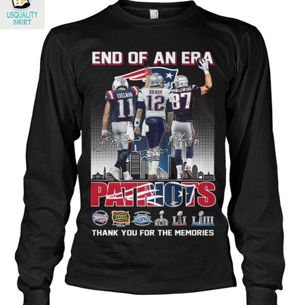 New England Patriots End Of An Era Brady Gronkowski T Shirt