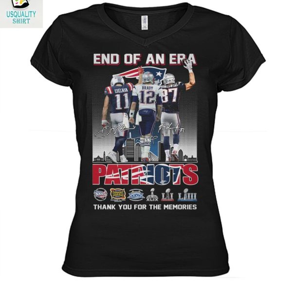 New England Patriots End Of An Era Brady Gronkowski T Shirt