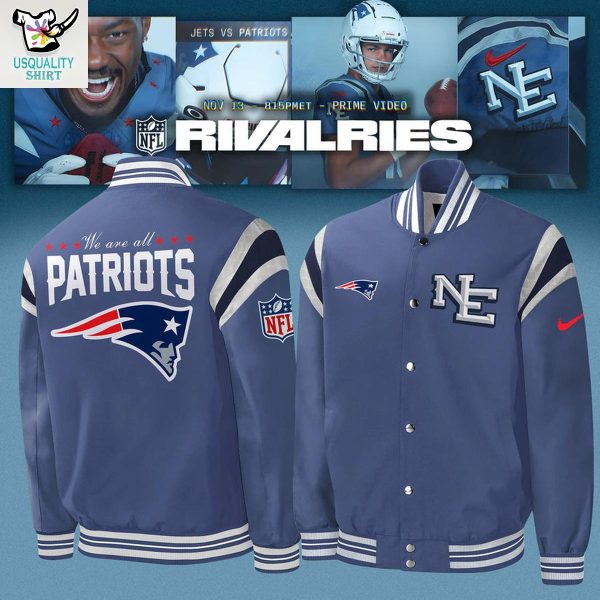 New England Patriots Rivalries Nor Easter 2025 Baseball Jacket