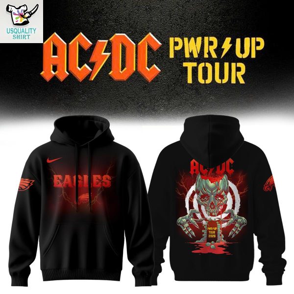 Philadelphia Eagles x ACDC PWR Up Tour 2026 Hoodie T-Shirt