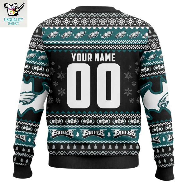 Philadelphila Eagles x Batman I Am The Night Ugly Sweater