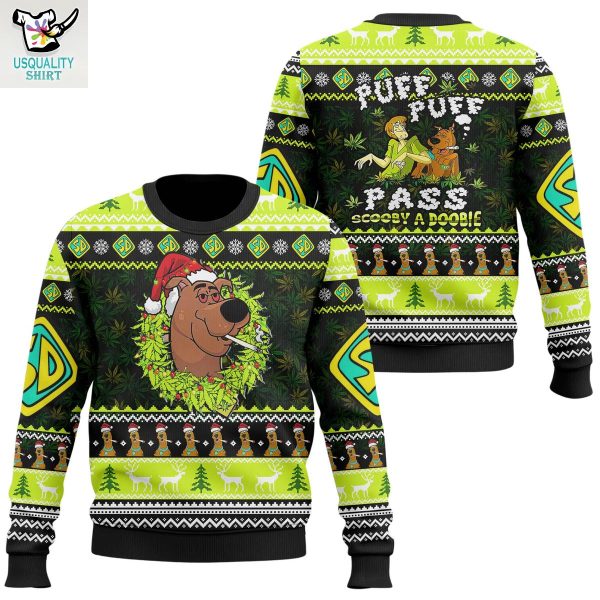 Scooby Doo Puff Puff Pass Ugly Sweater