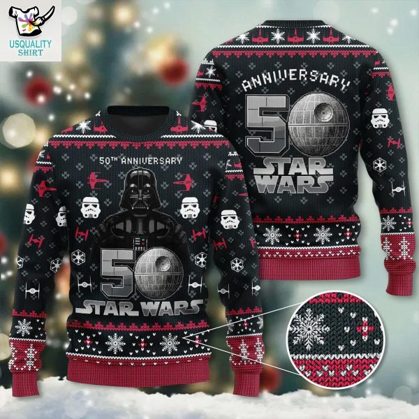 Star Wars 50th Anniversary Christmas Ugly Sweater